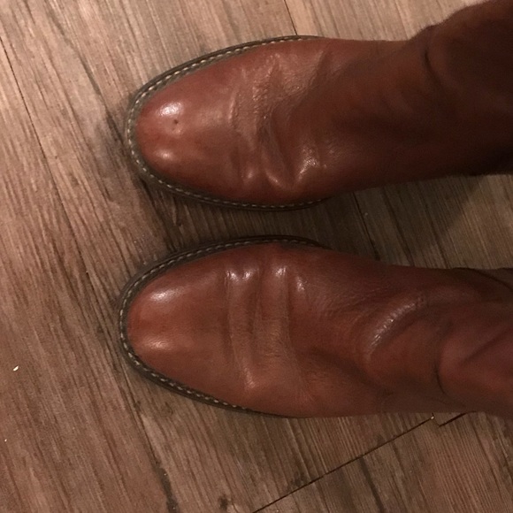 Brown Leather Michael Kors Riding Boots - Picture 3 of 5